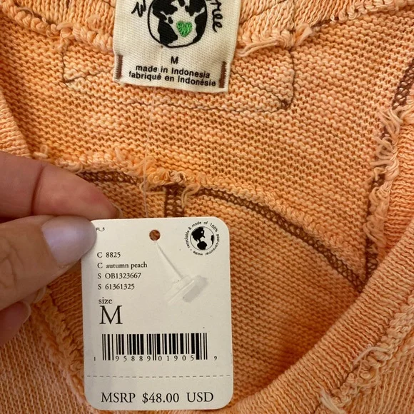 Free People Slim & Simple Slub Jersey tank size Medium - Picture 2 of 4